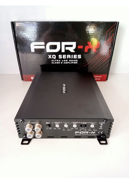 Amfi + For-X Çakmak - For-X XQ-225.4D 4 Kanal Ses ve Bass Anfisi