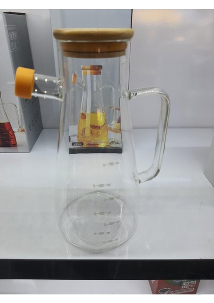Borosilikat Cam 900ML Yağdanlık 2 Adet