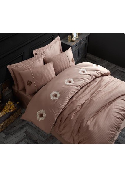 Olimpos Kahverengi Çift Kişilik Nevresim Takımı