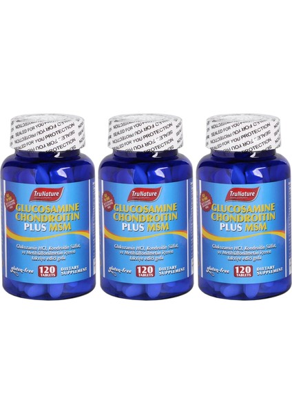 Glucosamine Chondroitin Plus Msm 3 x 120 Tablet Glukozamin Kondroitin