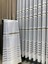 Taç Aplik Örme 1/2 Seyrek Pile Tül Perde Tek Kanat - Ekru - Vizon 100 x 250 cm 3
