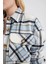 Oversize Fit Gömlek Yaka Flanel Uzun Kollu Tunik S0420AZ23AU 5