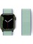 Apple Watch 41MM Hasırlı Cırtcırtlı Kordon - Mavi-Turkuaz 1