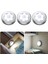 3pcs 1W Gece Lamba Hareket Duvarı Dolap Çatı Dolabı Merdiven Işık, Işık, 8x1.8cm Beyaz Işık (Yurt Dışından) 3