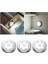 3pcs 1W Gece Lamba Hareket Duvarı Dolap Çatı Dolabı Merdiven Işık, Işık, 8x1.8cm Beyaz Işık (Yurt Dışından) 4