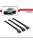 Alfa Romeo 156 Sportwagon (T932) 2000-2007 Arası ile Uyumlu Ace-1 Ara Atkı Tavan Barı Siyah 3 Adet Bar 3