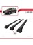 Alfa Romeo 156 Crosswagon (T932) 2000-2007 Arası ile Uyumlu Ace-1 Ara Atkı Tavan Barı Siyah 3 Adet Bar 4