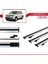 Acura Mdx (Yd2) 2007-2013 Arası ile Uyumlu Basıc Model Ara Atkı Tavan Barı Gri 3 Adet 3