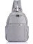 21K - Barcelona Saten Kumaş Kadın Sırt Çantası BC2113 - Açık Gri 1
