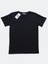 Kadın Siyah Basic Pamuk Bisiklet Yaka Regular Fit Kısa Kollu T-Shirt 1