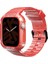 Watch 7 45MM Kordon Skinarma Saido Sert Pc Kasa Koruyuculu Silikon Strap Kayış Kırmızı 1