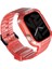 Watch 7 45MM Kordon Skinarma Saido Sert Pc Kasa Koruyuculu Silikon Strap Kayış Kırmızı 3