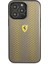 iPhone 14 Pro Uyumlu Kılıf Ferrari Deri Sarı Noktalı Dizayn Kapak 2