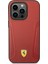 iPhone 14 Pro Max Uyumlu Kılıf Ferrari Magsafe Şarj Özellikli Deri Kenarları Damgalı Dizayn Kapak 2
