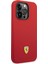iPhone 14 Pro Uyumlu Kılıf Ferrari Magsafe Şarj Özellikli Silikon Metal Logo Dizayn Kapak 5