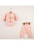Bebek Tavşan Figürlü Çıtçıtlı Badi Hırkalı Üçlü Takım 1