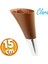 Clara Mobilya Kanepe Sehpa TV Ünitesi Baza Koltuk Ayağı Kahverengi Ceviz Krom Renk 15 cm (4 Adet) 3