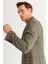 ALTINYILDIZ CLASSICS Erkek Haki Slim Fit Dar Kesim Mono Yaka Desenli Blazer Ceket 4