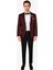 Erkek Bordo Slim Fit Mono Yaka Damatlık 1