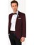 Erkek Bordo Slim Fit Mono Yaka Damatlık 2