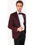 Erkek Bordo Slim Fit Mono Yaka Damatlık 3