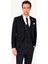 Erkek Lacivert Çıkma Şal Yaka Slim Fit Damatlık 3
