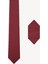 Erkek Bordo Desenli Kravat Mendil Set 1