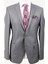 Erkek Gri Slim Fit Takım Elbise 2