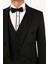 Erkek Siyah Slim Fit Frag Kırlangıç Yaka Damatlık 5