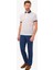 Erkek Beyaz Regular Fit Polo Yaka Desenli Tshirt 3