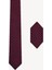 Erkek Bordo Desenli Kravat Mendil Set 1