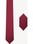 Erkek Bordo Desenli Kravat Mendil Set 1