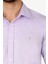 Erkek Lila Slim Fit Pamuk Gömlek 3