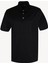 Erkek Siyah Polo Yaka Regular Fit Desenli Tshirt 1