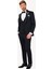 Erkek Lacivert Şal Yaka Yelekli Slim Fit Damatlık 1