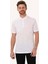 Erkek Beyaz Cotton Regular Fit Tshirt 2
