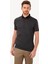 Erkek Gri Kahve Desenli Regular Fit Polo Yaka Tshirt 3