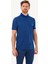 Erkek Lacivert Desenli Regular Fit Polo Yaka Tshirt 1