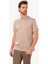 Erkek Bej Regular Fit Desenli Polo Yaka Tshirt 1