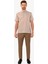 Erkek Bej Regular Fit Desenli Polo Yaka Tshirt 3