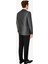 Erkek Siyah Slim Fit Kırlangıç Yaka Desenli Damatlık 5