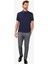 Erkek Lacivert Regular Fit Desenli Polo Yaka Tshirt 3