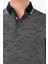 Erkek Gri T-Shirt Polo Yaka 4