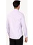 Erkek Lila Uzun Kol Puantiyeli Slim Fit Gömlek 4