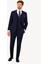 Erkek Lacivert Sivri Yaka Slim Fit Yelekli Takım Elbise 1