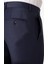 Erkek Lacivert Sivri Yaka Yelekli Slim Fit Takım Elbise 6