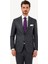 Erkek Gri Slim Fit Mono Yaka Takım Elbise 3