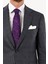 Erkek Gri Slim Fit Mono Yaka Takım Elbise 4