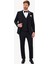 Erkek Lacivert Slim Fit Yelekli Damatlık 1