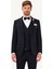 Erkek Lacivert Slim Fit Yelekli Damatlık 2
